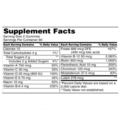 Kirkland Adult Multivitamins Gummies (160 Gummies)