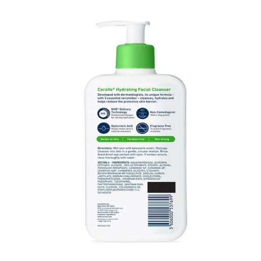 CeraVe Hydrating Facial Cleanser ( Normal to Dry Skin)
