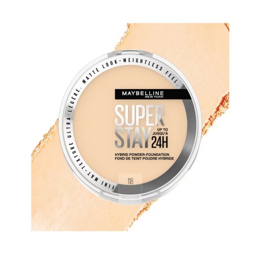 Maybelline Super Stay 24H Hybrid Powder-Foundation (118)
